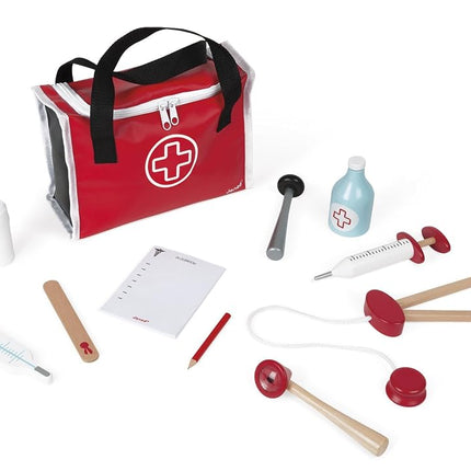 Janod - Doctor's Suitcase for Children - 10 Solid 