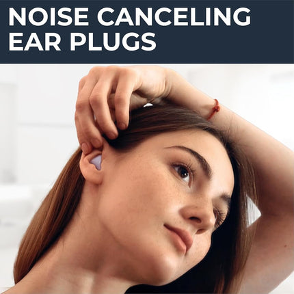 Peace&Quiet PQ Wax Ear Plugs for Sleeping - 50 Silicone Wax Earplugs