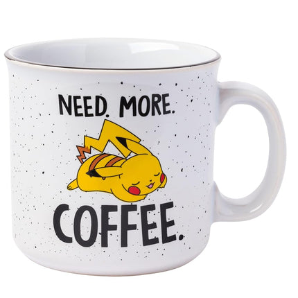 Silver Buffalo Pokémon Pikachu Need More Coffee Ce