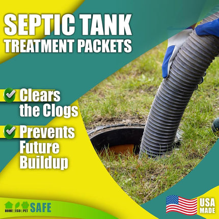 GreenPig Solutions 52 Concentrated Formula Live Septic Tank Treatment, 1 Year Supply
