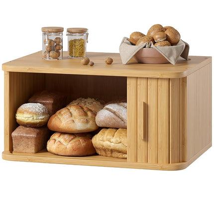 WOWLIVE Bread Box for Kitchen Countertop, Large Ro