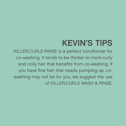 KEVIN.MURPHY KILLER.CURLS RINSE Curly Hair Conditioner, Moisturising, 250ml