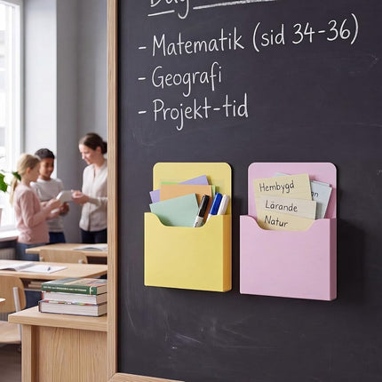 Gilprop 8 Pack Magnetic File Folder Holder for Whiteboard Classroom Storage