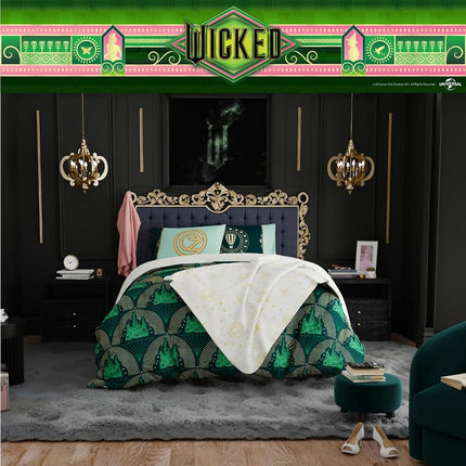 Jeté ultra doux et confortable Franco Collectibles Wicted 117cm x 152cm Produit sous licence officielle