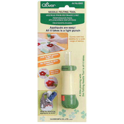 Clover Felting Needle Tool, Green, 1