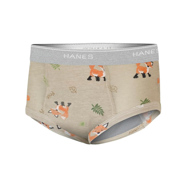 Hanes Trainer Briefs, Light Leaks Potty Training Underwear for Toddler Boys, Multipacks, Days of The Week, Blue, Tan, Green, 2-3T