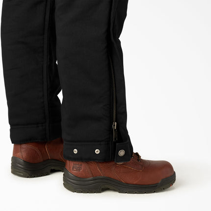 Dickies Peto de trabajo con aislamiento para mujer, corte regular, NEGRO, 2X RG, Negro, 2X