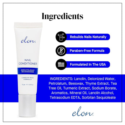 Elon Lanolin Rich Nail Conditioner for Healthy Nails 10 g