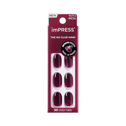 imPRESS Color Press On Nails, ‘Over You', Solid Bu