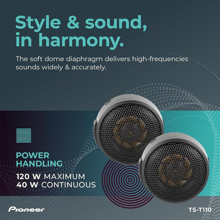 DJ Tech Pro USA, LLC Pioneer TST110 TS-T110 7/8-Inch Component Tweeter