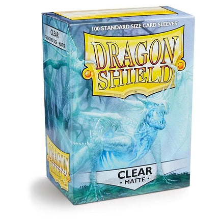 5 Packs Dragon Shield Matte Clear Standard Size 100 ct Card Sleeves Value Bundle!
