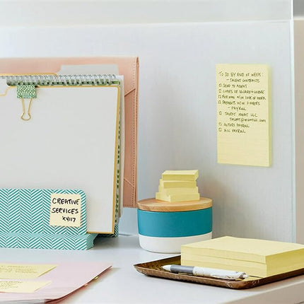 Post-it Pop-up Notes 3x5 in, 12 Pads, America's #1 Favorite Sticky Notes, Canary Yellow, Clean Removal, Recyclable (655)