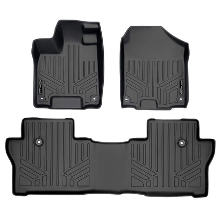 MAXLINER Custom Fit Floor Mats 2 Row Liner Set Bla