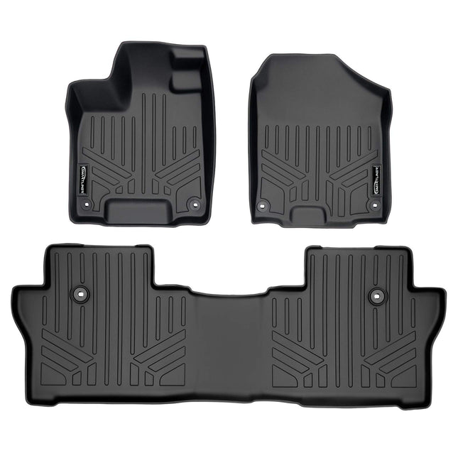MAXLINER Custom Fit Floor Mats 2 Row Liner Set Bla