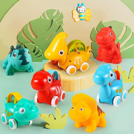 ALASOU Dinosaur Car Toys for 1 Year Old Boy Gifts with Playmat/Storage Bag