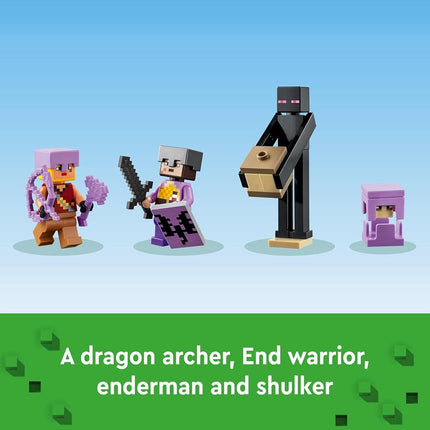 LEGO Minecraft The End Arena 21242 Bnuilding Toy Set; Fun Toy with Ender Dragon; Playset for Kids Aged 8 and Above