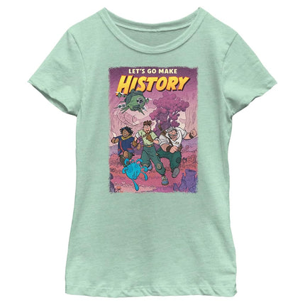 Camiseta de manga corta para niñas Disney Strange World History, menta, talla M