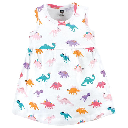 Conjunto de vestido y cárdigan de algodón para bebé niña Hudson Baby, Cute-a-saurus, 9-12 meses