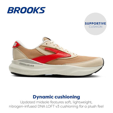 Brooks Women’s Adrenaline GTS 24 Supportive Running Shoe, Taffy/Cherry Tomato/Black, 5 UK