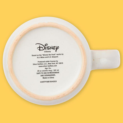 Silver Buffalo Winnie The Pooh Group Reactive Glaze Ceramic Camper Mug, 20 Ounces