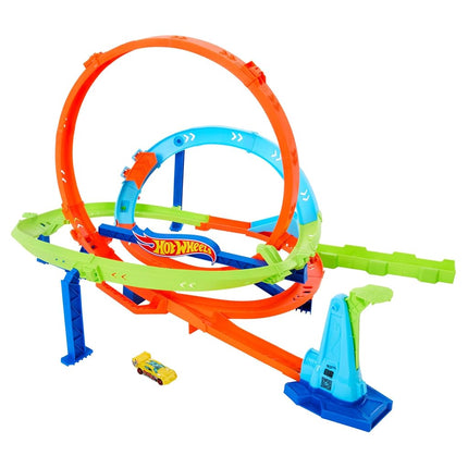 Hot Wheels Action Loop Cyclone Challenge Track Set & Toy Car