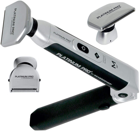 MANGROOMER - PLATINUM PRO New Back Shaver with 3 S