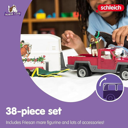 Schleich Horse Club - 38Pc Horse, Truck and Trailer Playset - 5+ | 42346