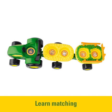 TOMY 34908VBAZ John Deere Variety Animal Sounds Hayride Preschool Toy, Green, One Size