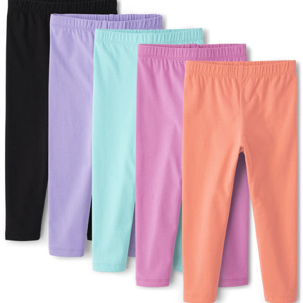 The Children's Place Girls' Capri Leggings 5 Pack,