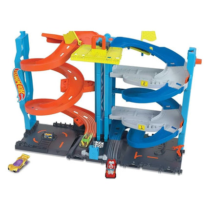 Hot Wheels City Transforming Race Tower & 1 Toy Car