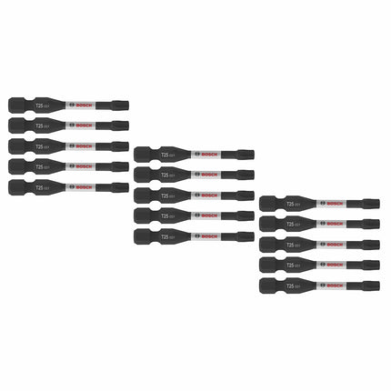 BOSCH ITDT25215 15-Pack 2 in. Driven Torx #25 Impa
