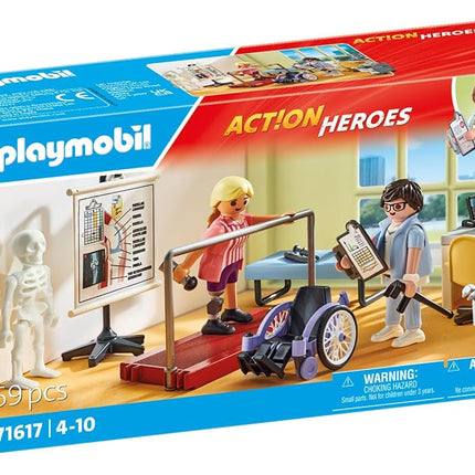 Playmobil 71617 Action Heroes: Orthopedics, caring treatment of patients, made from over 80% recycled and bio-based materials, detailed play sets suitable for children ages 4+