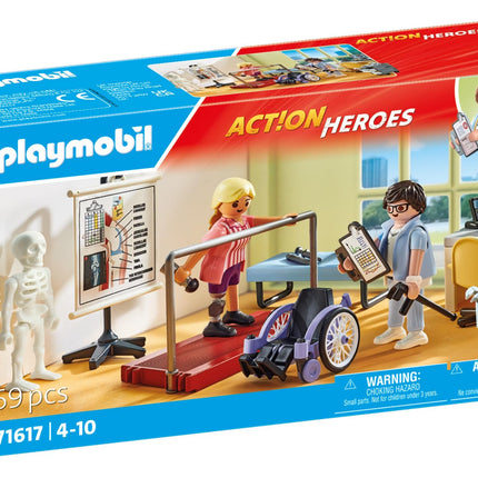 Playmobil 71617 Action Heroes: Orthopedics, caring treatment of patients, made from over 80% recycled and bio-based materials, detailed play sets suitable for children ages 4+