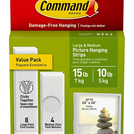 Command 3M Picture Hanging Strips – Removable Hang