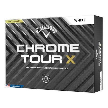 Callaway Golf Chrome Tour X Premium Golf Ball 2024, White