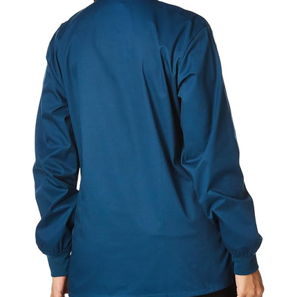 WonderWink 800XCARI3XL Wonder Work Unisex Snap Front Jacket, Caribbean Blue, Extended-3XL Size