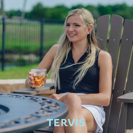 Gobelet Tervis transparent et coloré de 355 ml, fabriqué aux États-Unis, à double paroi isolante, pour boissons froides ou chaudes, lot de 4, transparent