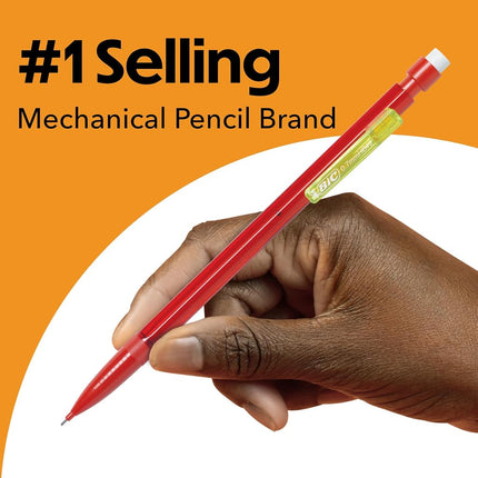 Bic Mechanical Pencils, Xtra Smooth, Bright Edition (Darker Colors, Erases Cleanly), 40-Count