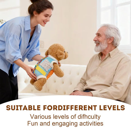 Fidget Sensory Blanket for Dementia Alzheimer’s Elderly Adults - Anxiety Relief Activity Mat, Calming Touch Therapy for Seniors, Adult Fidget Toys for Restlessness and Cognitive Engagement