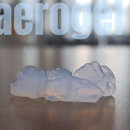 80ML Aerogel Blocks Nanogel Granules (Frozen Smoke Blue Smoke) The lightest Solid in The World NASA Insulation Material