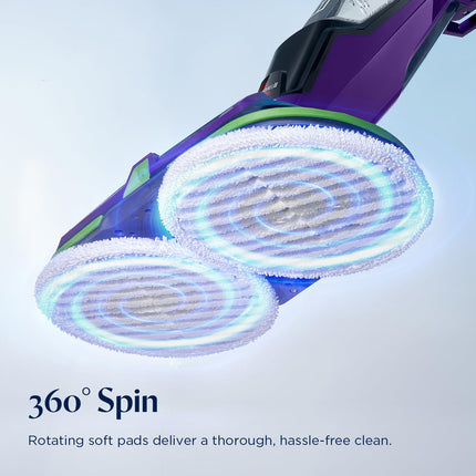 Bissell® Spinwave Cordless Pet, limpiador de mopa giratoria para suelos duros, 18 V, con almohadillas lavables para suelos duros sellados, 23157