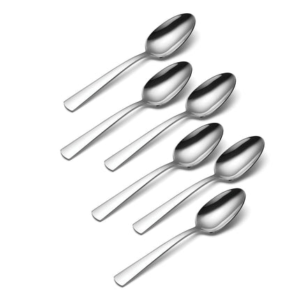 Oneida H084006D Aptitude DIN SPNS S/6 (16) Flatware-Soup-Spoons, Stainless Steel, Silver