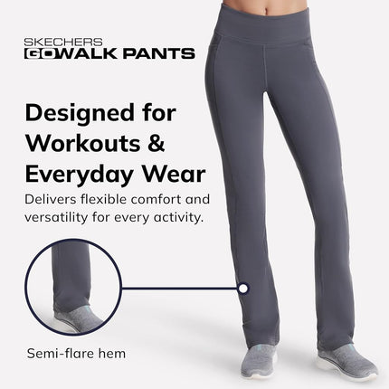 Skechers Pantalón Gowalk Petite para mujer Joy, gris carbón, grande