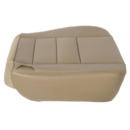ECOTRIC Housse de siège inférieur côté conducteur en vinyle couleur sable compatible avec Ford F250 F350 2002-2007, couleur sable