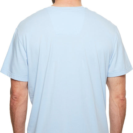 Nautica Men's Solid Crew Neck Short-Sleeve Pocket T-Shirt, Noon Blue, XXX-Large Tall
