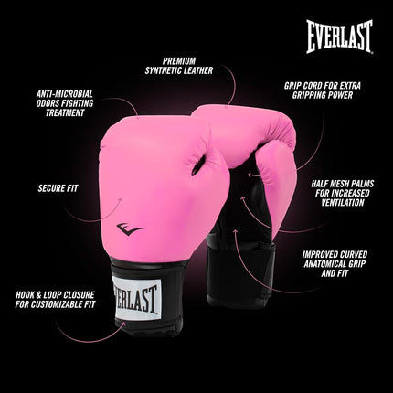 Everlast Prostyle 2 12oz Boxing Gloves (Pink), Muay Thai, Men, Women