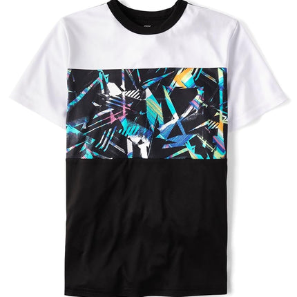The Children's Place Boys' Active Performance Short Sleeve T-Shirt, Graphic Splatter, XX-Large