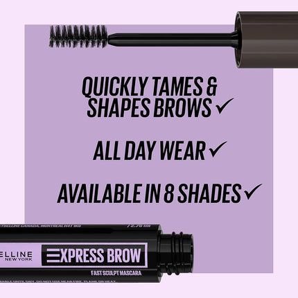 MAYBELLINE - Brow Fast Sculpt Eyebrow Gel Mascara Soft Brown 255-0.09 fl oz (2.75 ml)