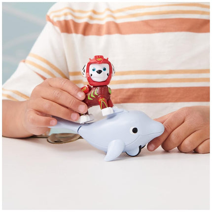 Paw Patrol, Aqua Pups Marshall and Dolphin Action Figures Set, Kids’ Toys for Ages 3 and up