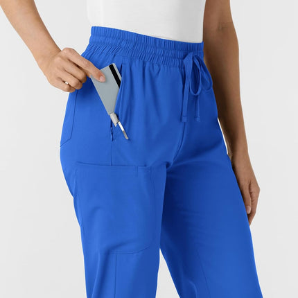 Wink Stovepipe Women's High Low Hem Trousers, Royal, Small Petite